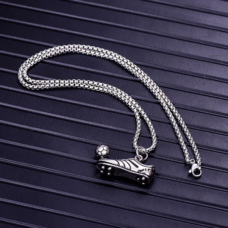 Kirurginteräsriipus, Football Shoe Pendant