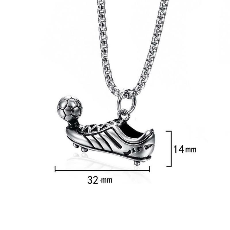 Kirurginteräsriipus, Football Shoe Pendant