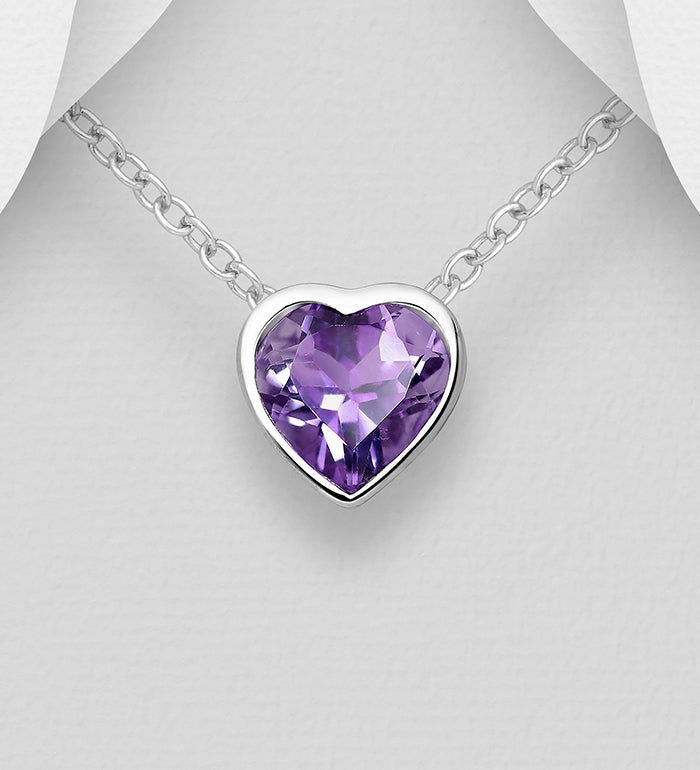 Hopeariipus, PREMIUM COLLECTION|La Preciada Heart Amethyst Pendant