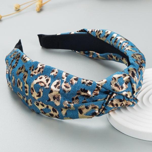 Hairband|SUGAR SUGAR, Leopard Hairband in Light Blue