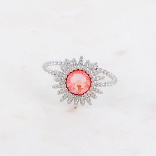 Sormus, BOHM PARIS|Bague Dao Rhodium -electric orange