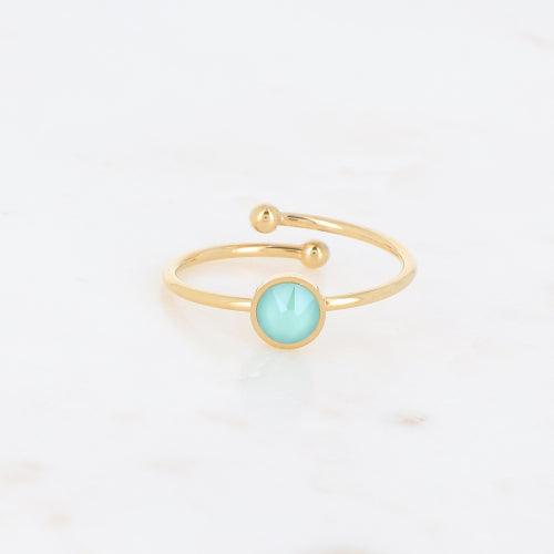 Sormus, BOHM PARIS|Bague Ally -mint green