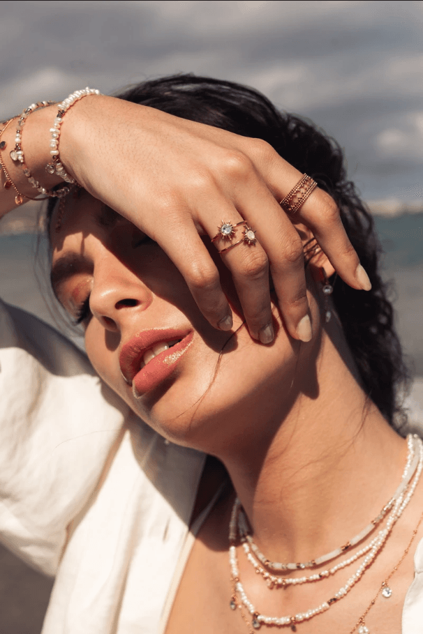 Sormus, BOHM PARIS|Bague Melany -light turqoise