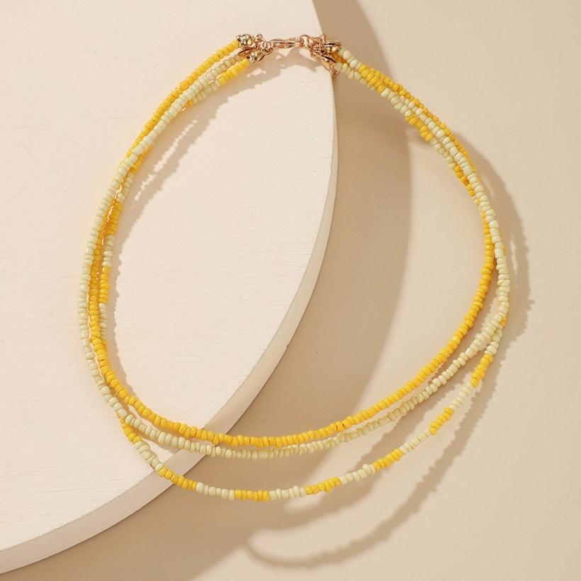 Kaulakoru, FRENCH RIVIERA|Sunshine Necklace -keltainen kaulakoru