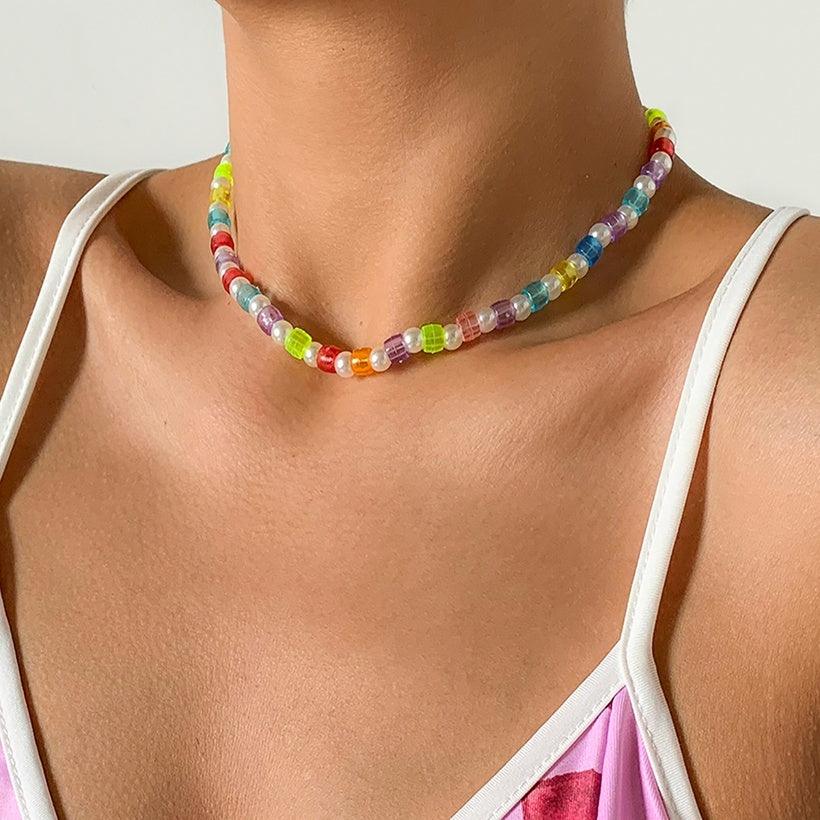 Kaulakoru, FRENCH RIVIERA|Summer Pearls  -helmikoru värihelmin