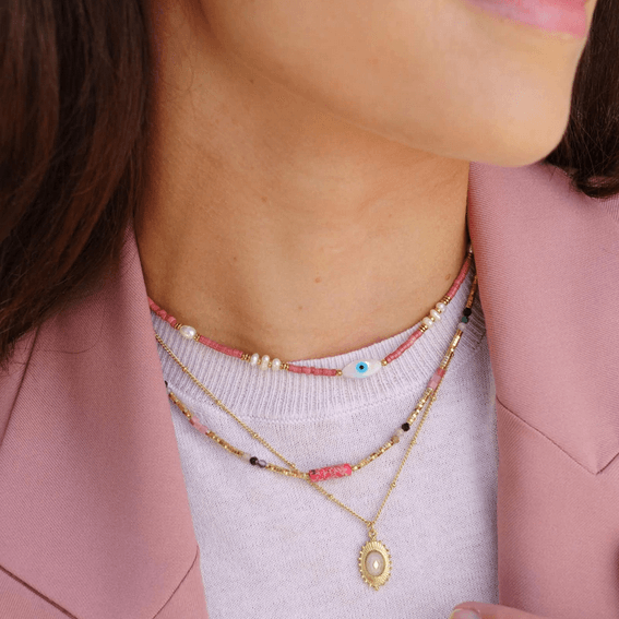 Kaulakoru, BOHM PARIS|Collier Elody -rhodoniitti