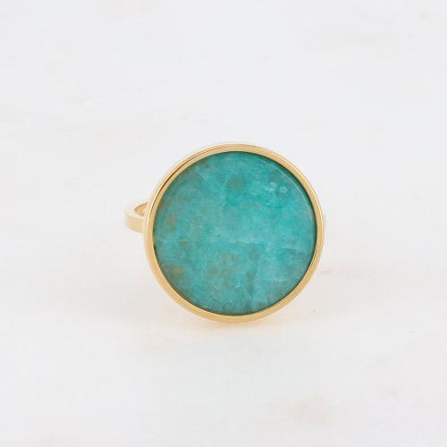 Sormus, BOHM PARIS|Bague Maxine -amazoniitti/kulta