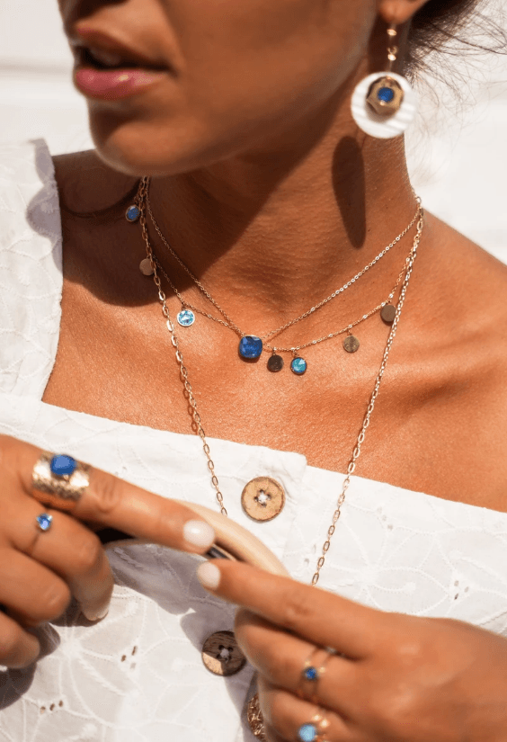 Kaulakoru, BOHM PARIS|Collier Bea -keltainen/hopea