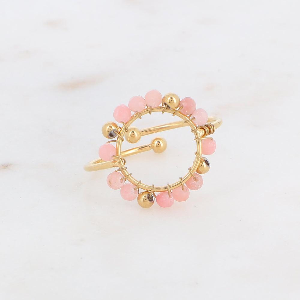 Sormus, BOHM PARIS|Bague Cody -rhodoniitti luonnonkivisormus
