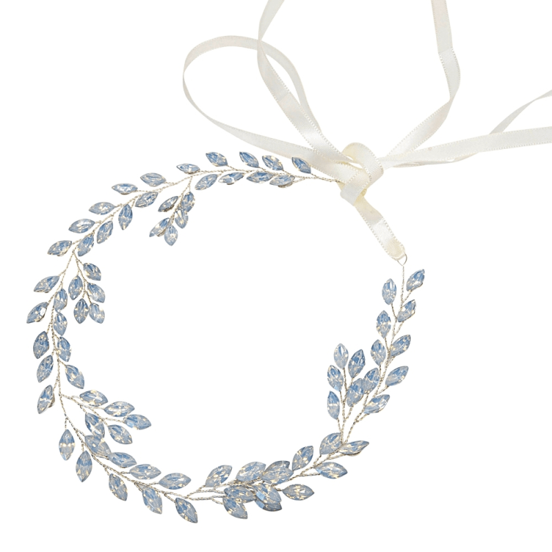 Hair ornament, ATHENA BRIDAL|Blue Sparkle Vine -light blue hair ornament