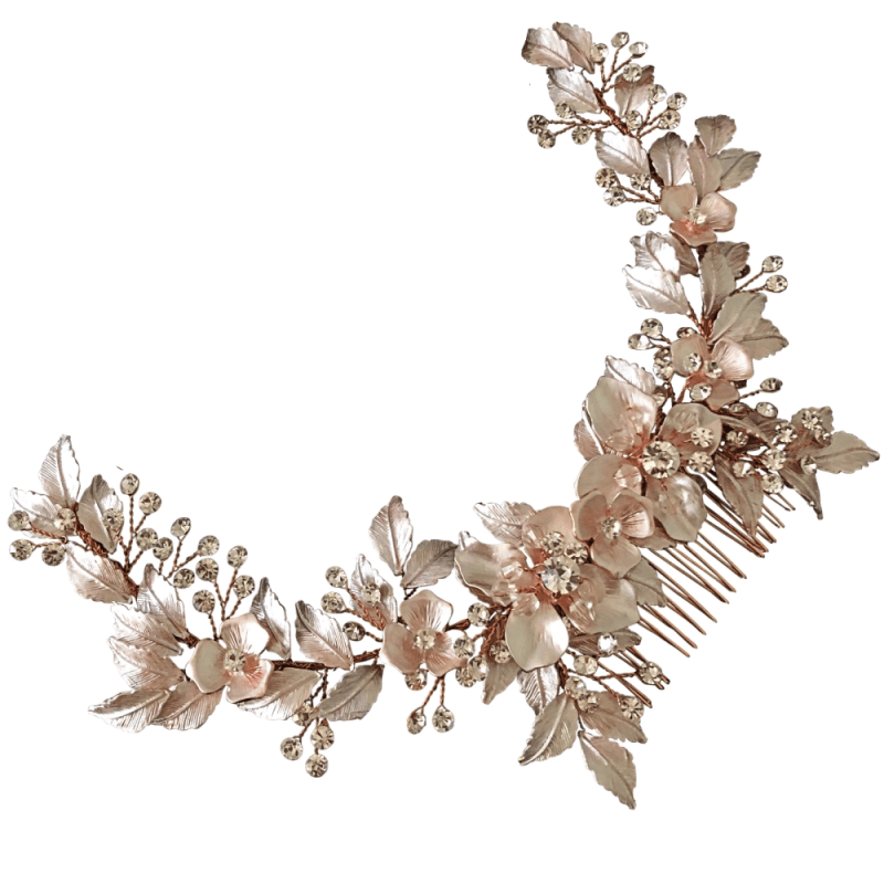 Hair ornament, ATHENA BRIDAL|Pink Blush Vine hair ornament