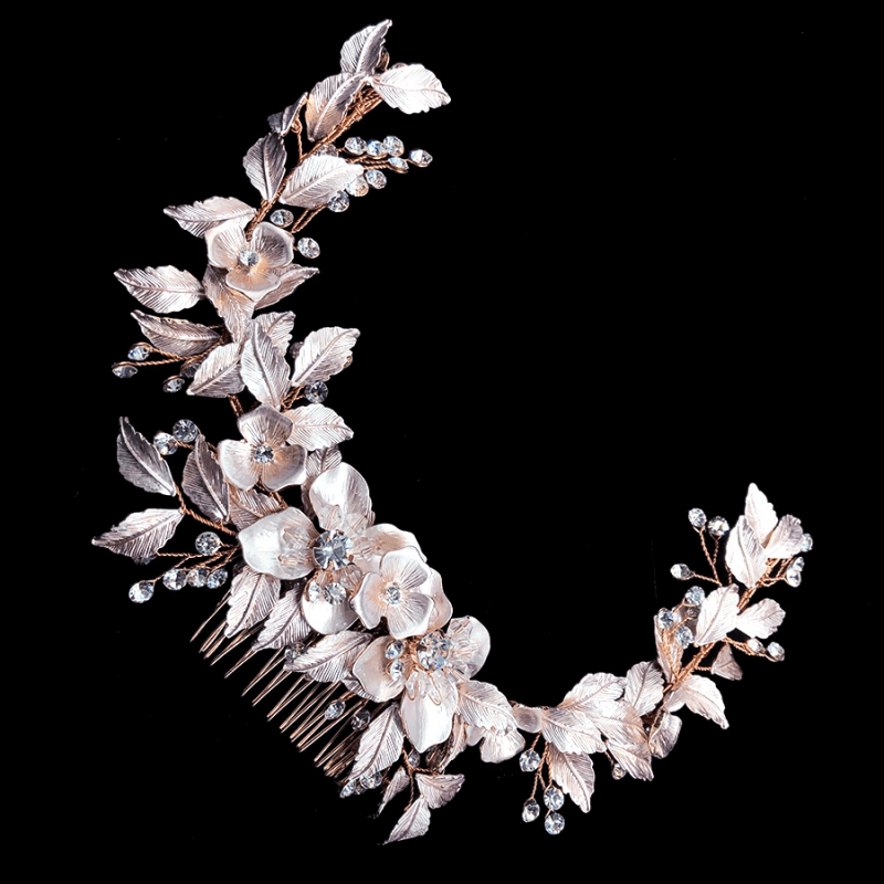 Hair ornament, ATHENA BRIDAL|Pink Blush Vine hair ornament