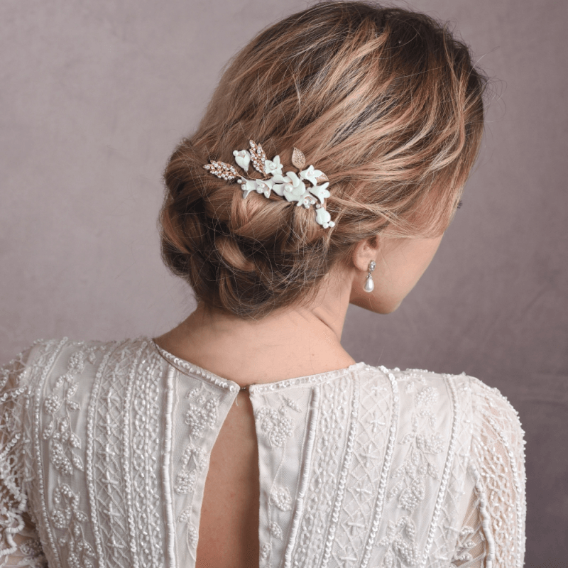 Hair ornament, ATHENA BRIDAL|Virginia Pearl Pin -gold pearl hair ornament