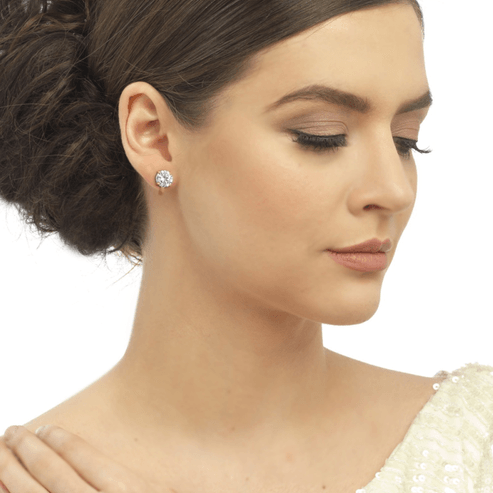 Klipsikorvakorut, ATHENA BRIDAL|Classic Earrings -kulta kristallinapit