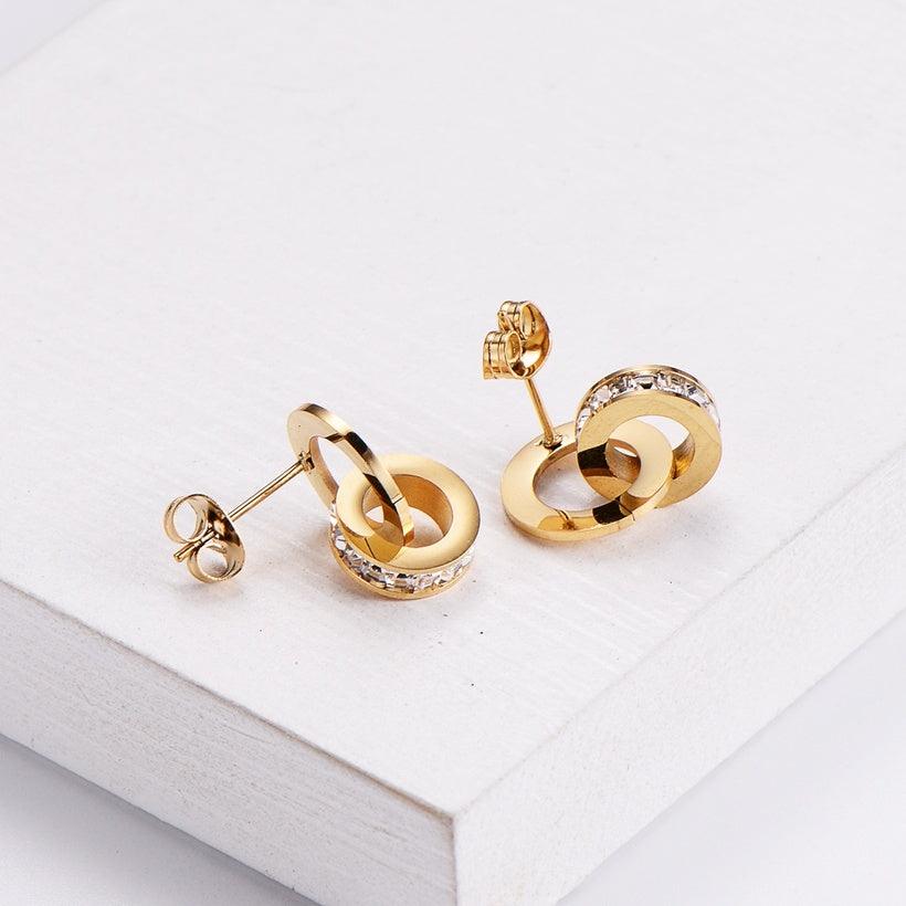 FRENCH RIVIERA|Roman Numeral Earrings -kirurginteräksiset korvakorut
