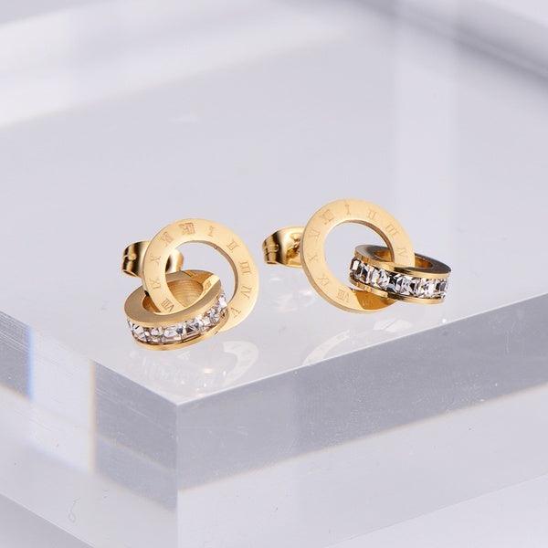 FRENCH RIVIERA|Roman Numeral Earrings -kirurginteräksiset korvakorut
