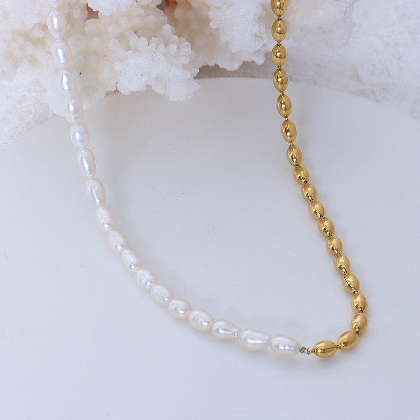 Kirurginteräskaulakoru, FRENCH RIVIERA|Zara Necklace -helmikaulakoru