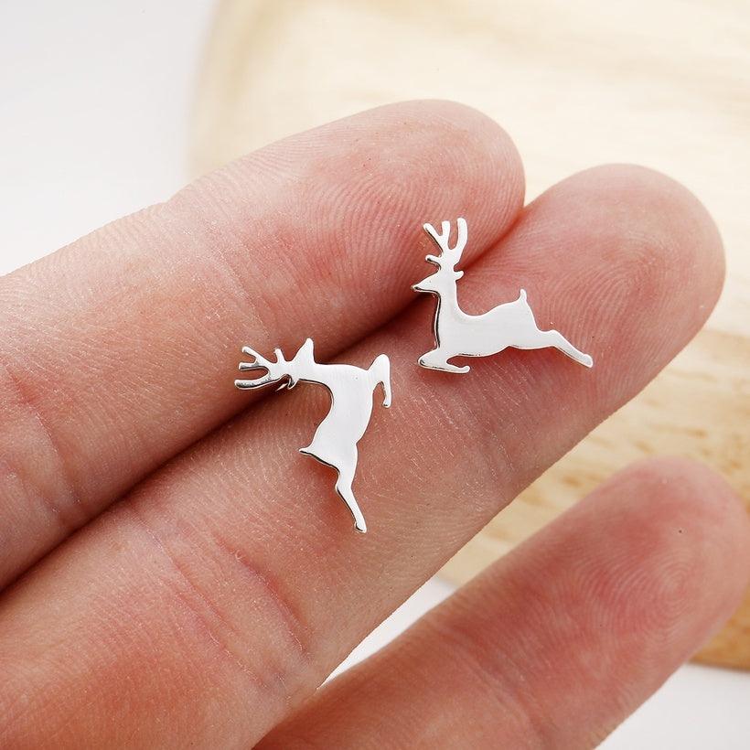 FRENCH RIVIERA|Reindeer -kirurginteräksiset poronapit (hopea)