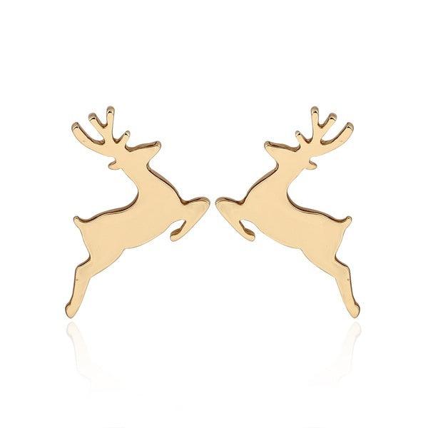 FRENCH RIVIERA|Reindeer -kirurginteräksiset poronapit (kulta)