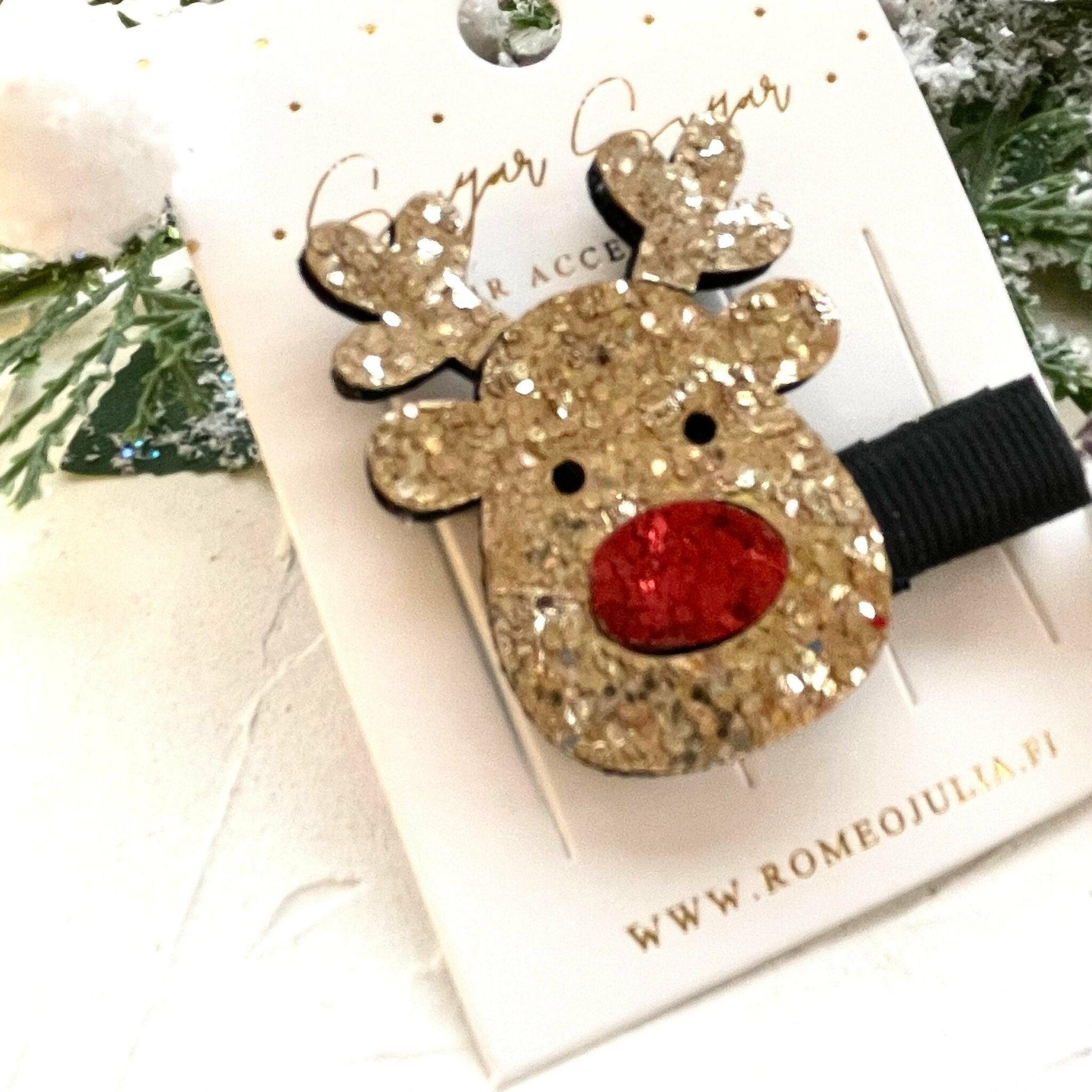 Hair clip|SUGAR SUGAR, Reindeer hair ornament