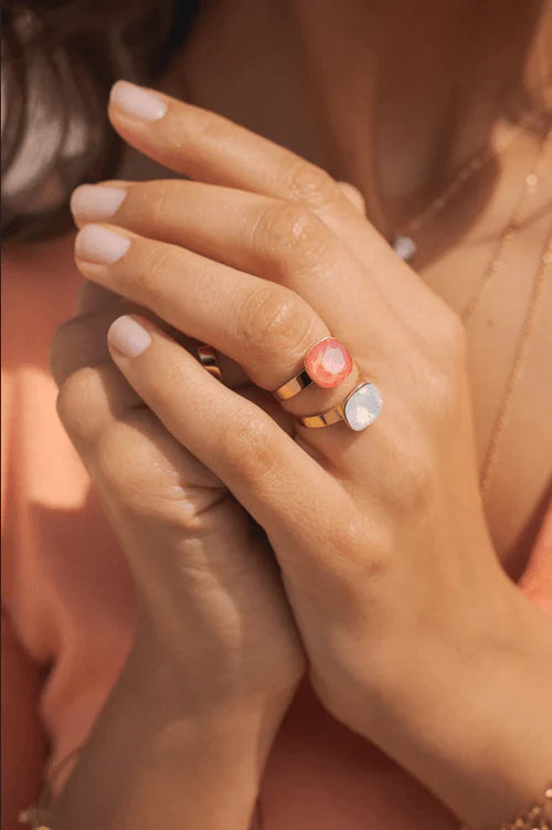 BOHM PARIS | Bague Bea - ruusunpunainen/kultainterästä (Kopio)