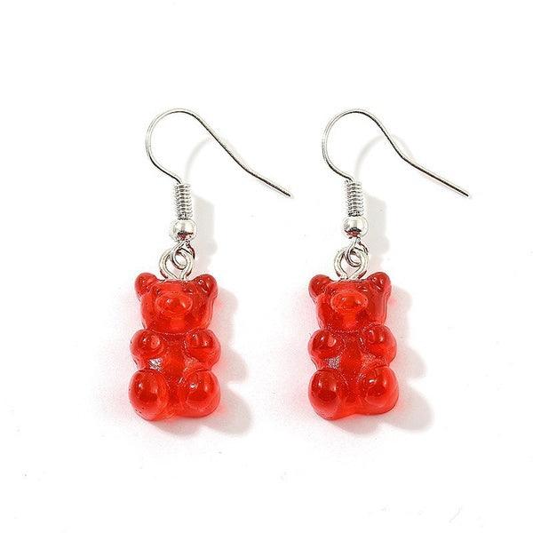 Korvakorut, Red Gummy Bear -punaiset nallekarkki korvakorut