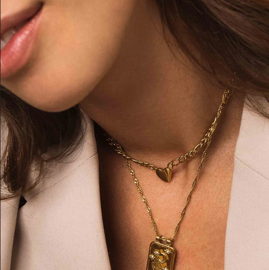 Necklace, BOHM PARIS|Collier Hans heart necklace (silver)