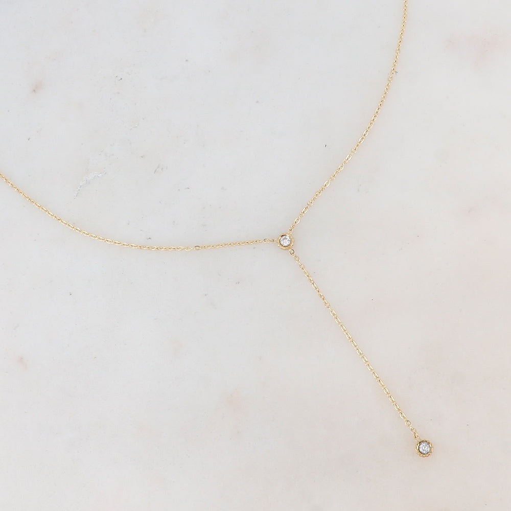 BOHM PARIS|Collier Yara -kirkas Y-kaulakoru (kulta)