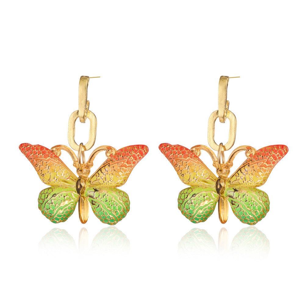 FRENCH RIVIERA|Summer Butterfly -värikkäät perhoskorvakorut