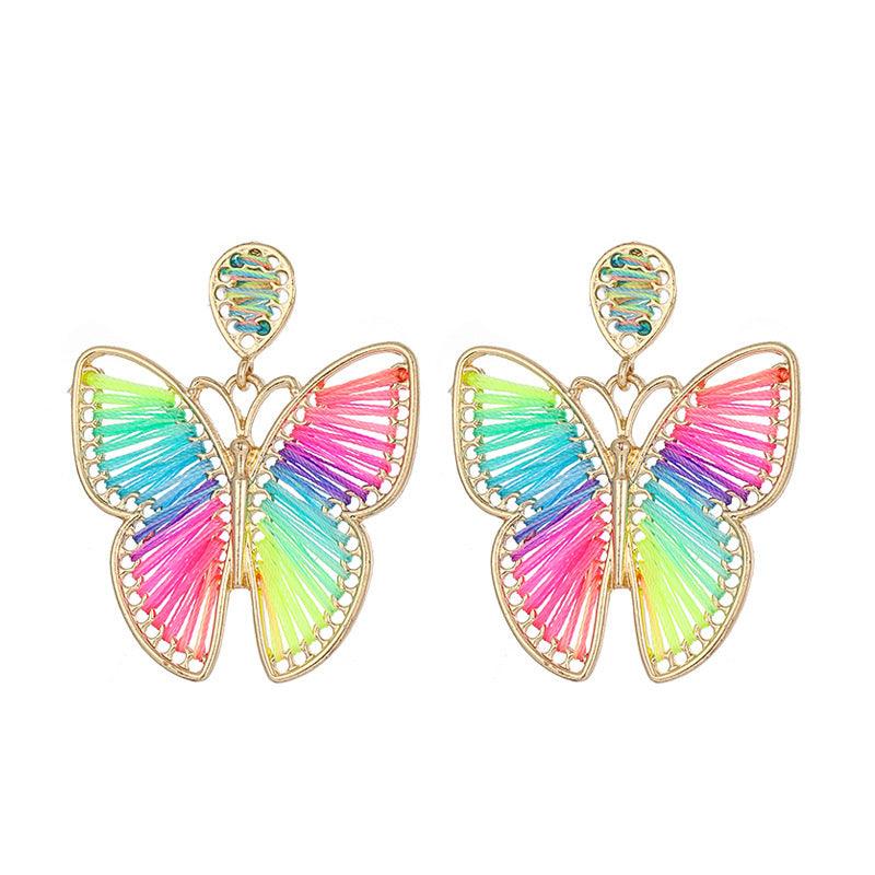 FRENCH RIVIERA|Festival Butterfly -neonväriset perhoskorvakorut