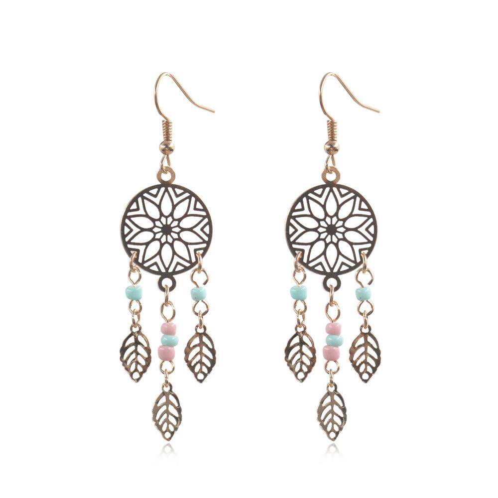 FRENCH RIVIERA|Alizee gold-tone dreamcatcher earrings