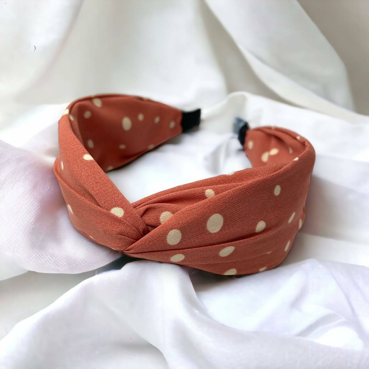 SUGAR SUGAR®, Monroe Hairband -murrettu koralli comfy-hiuspanta