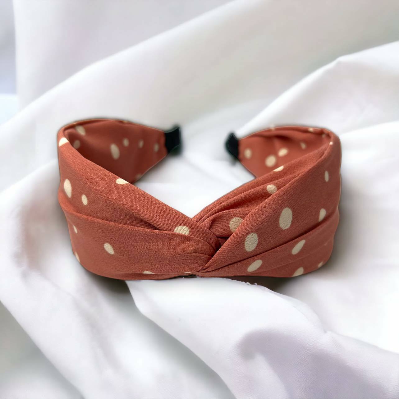 SUGAR SUGAR®, Monroe Hairband -murrettu koralli comfy-hiuspanta