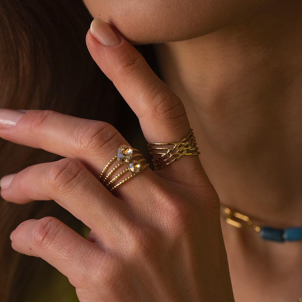 BOHM PARIS|Bague Wendy -kirurginterässormus (kulta)