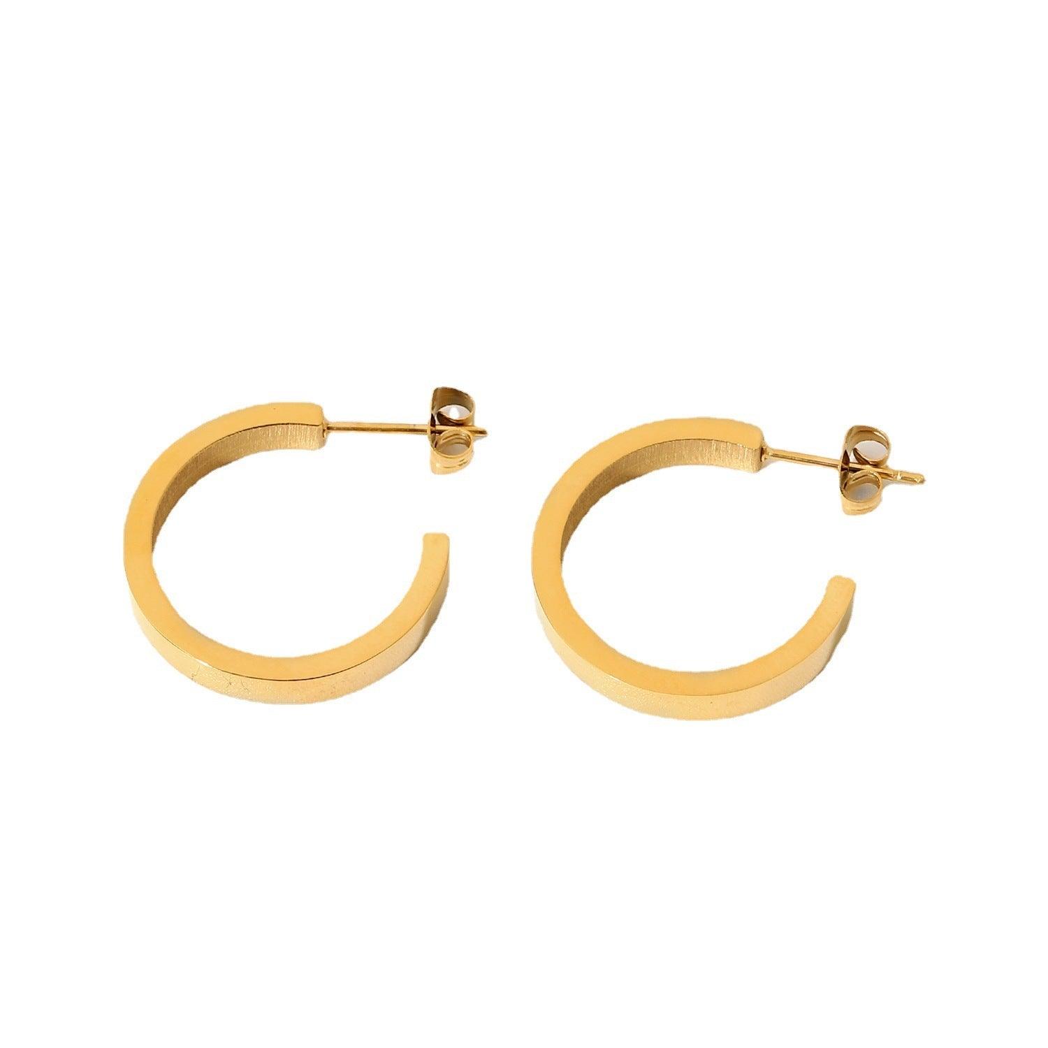 FRENCH RIVIERA|Stormy surgical steel gold-tone rings