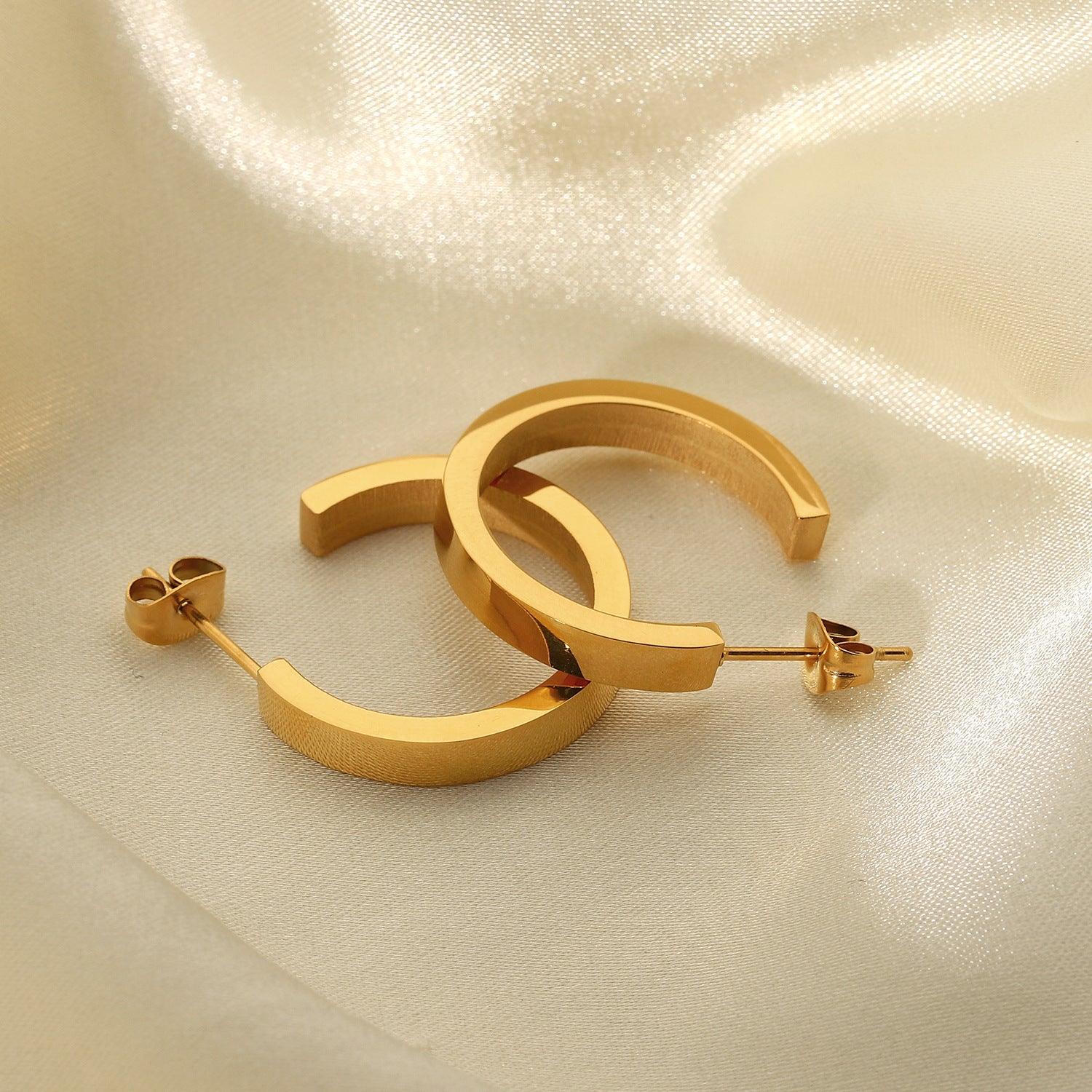 FRENCH RIVIERA|Stormy surgical steel gold-tone rings