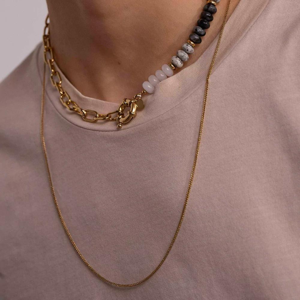 BOHM PARIS Stockholm|Collier Kim -kirurginteräsketju (kulta, 60cm)