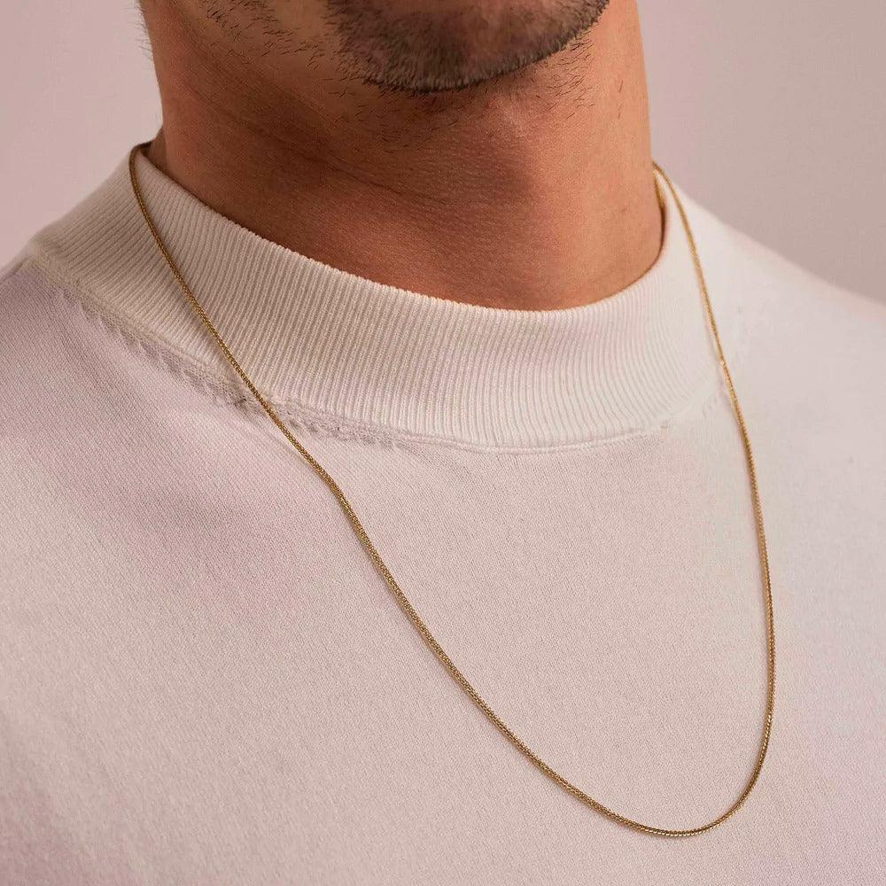 BOHM PARIS Stockholm|Collier Kim -kirurginteräsketju (hopea, 60cm)