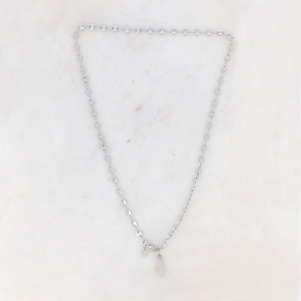 BOHM PARIS Stockholm|Collier Loan -kirurginteräsketju (hopea)