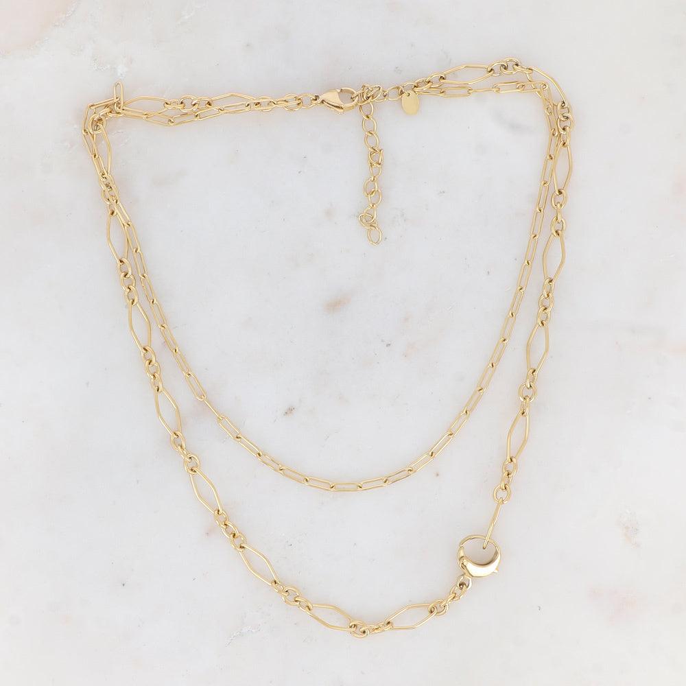 BOHM PARIS Stockholm|Collier Vivien -kirurginteräsketju (kulta)