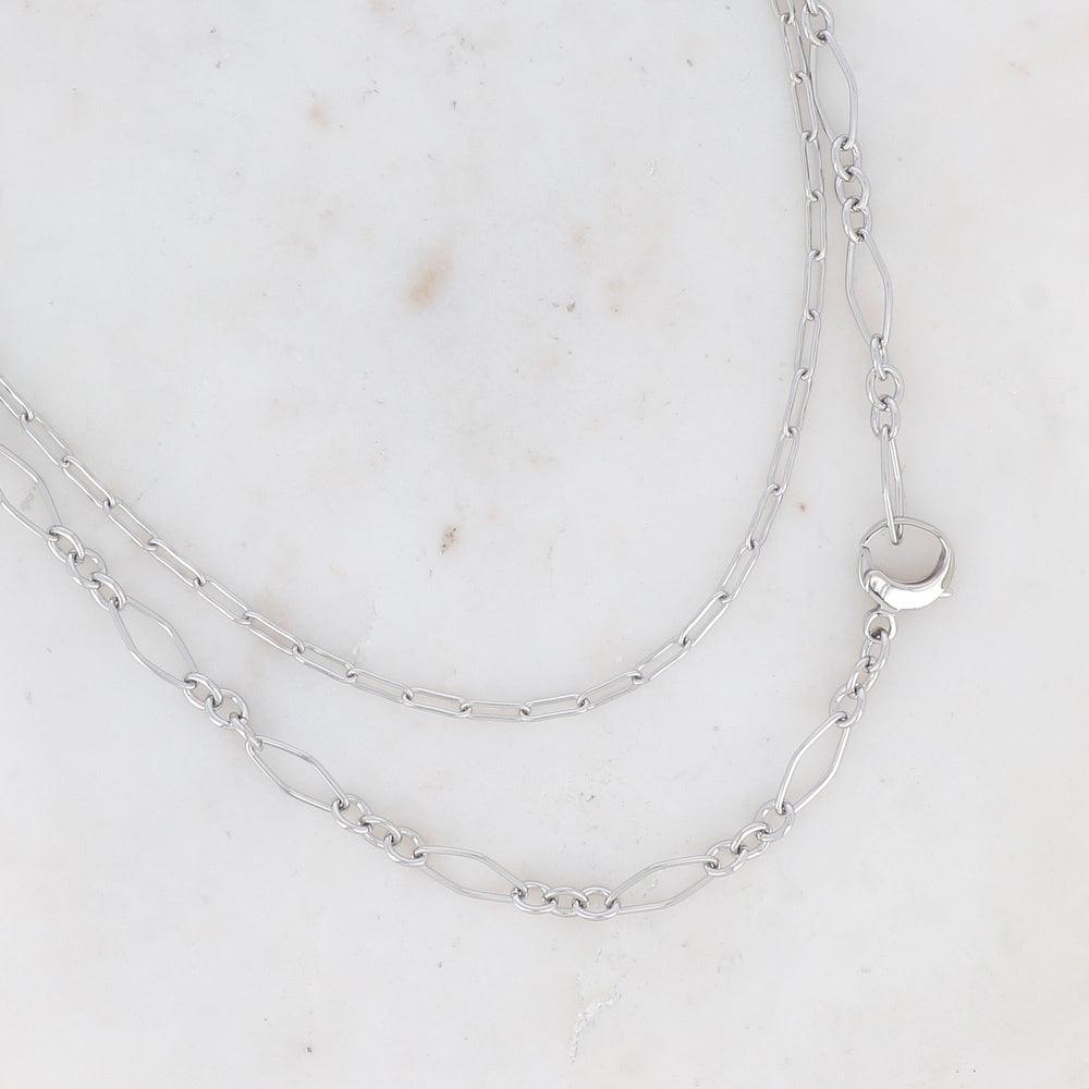 BOHM PARIS Stockholm|Collier Vivien surgical steel chain (silver)