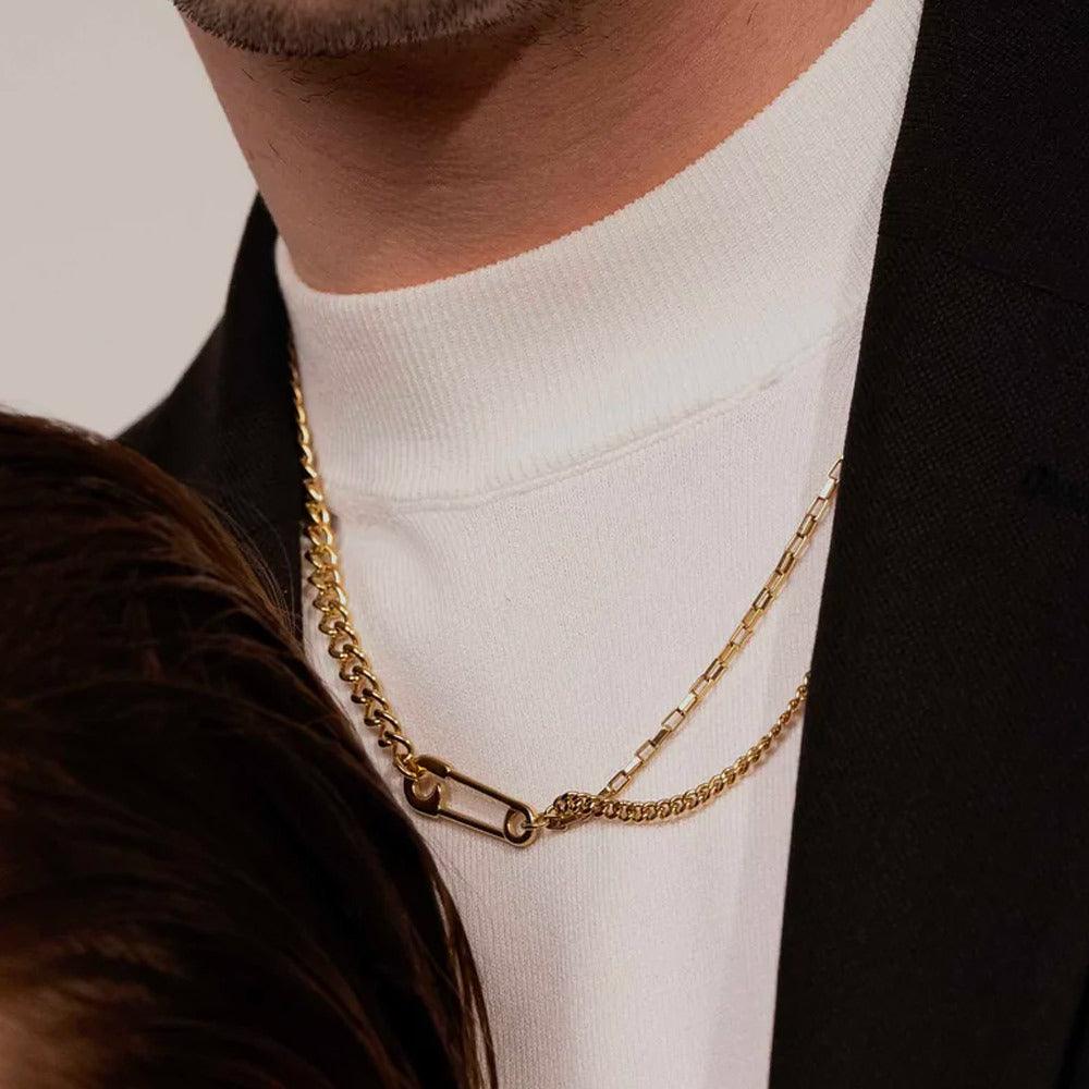 BOHM PARIS Stockholm|Collier Joshua -kirurginteräsketju (hopea)