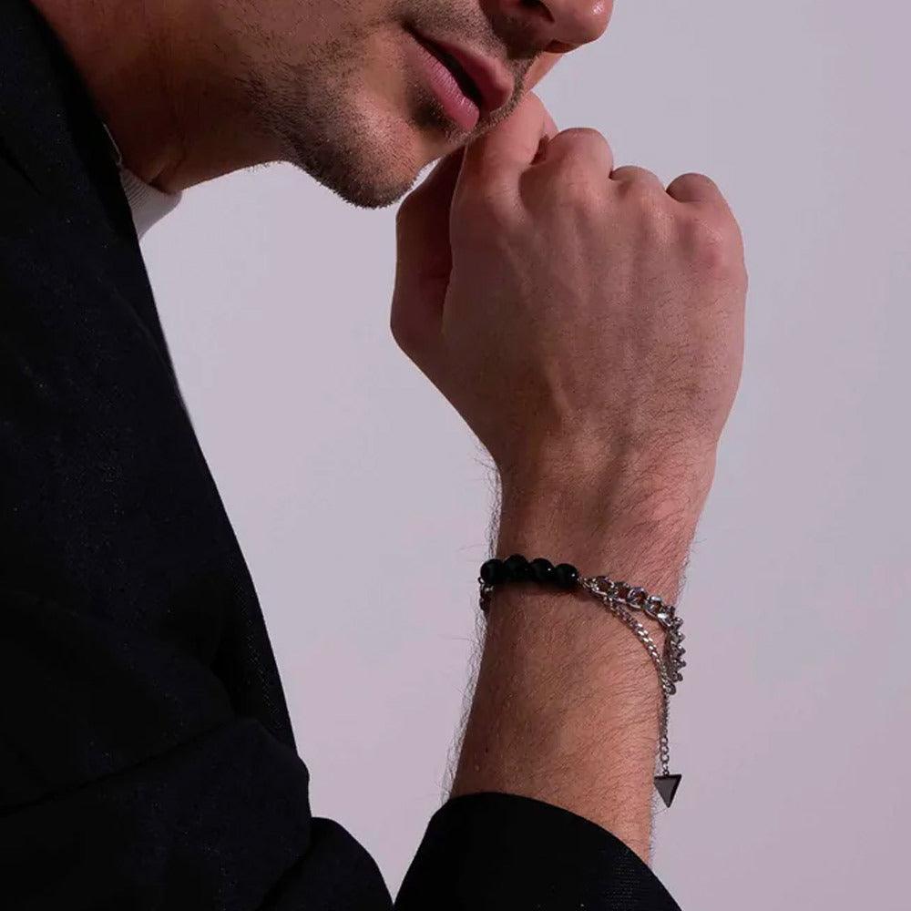 BOHM PARIS Stockholm|Bracelet Elyah -kirurginteräsrannekoru (hopea)