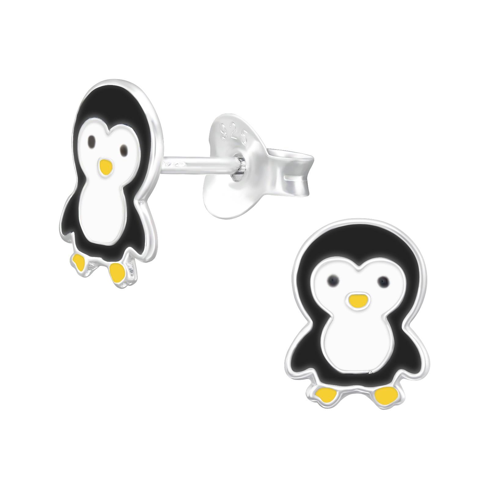 Lasten hopeanapit, Pinguin -pingviini korvakorut