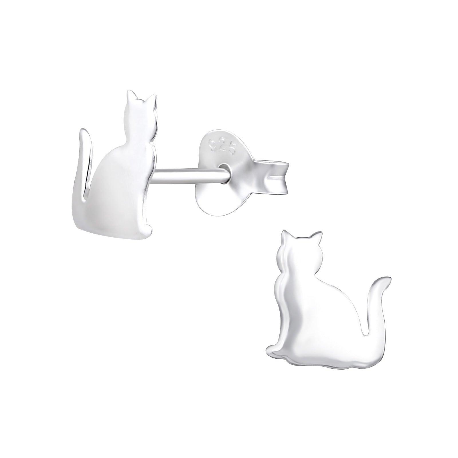 Hopeanapit, Silver Cat -kivettömät kissa korvakorut