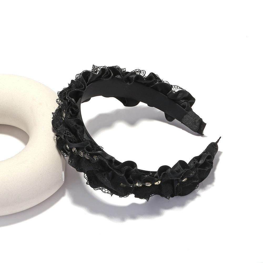SUGAR SUGAR®, Isabella Hairband -musta koristeellinen hiuspanta