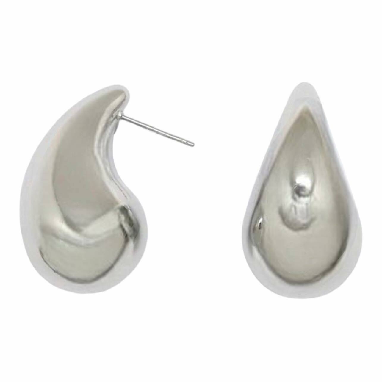 French Riviera | Teardrop surgical steel studs (silver)