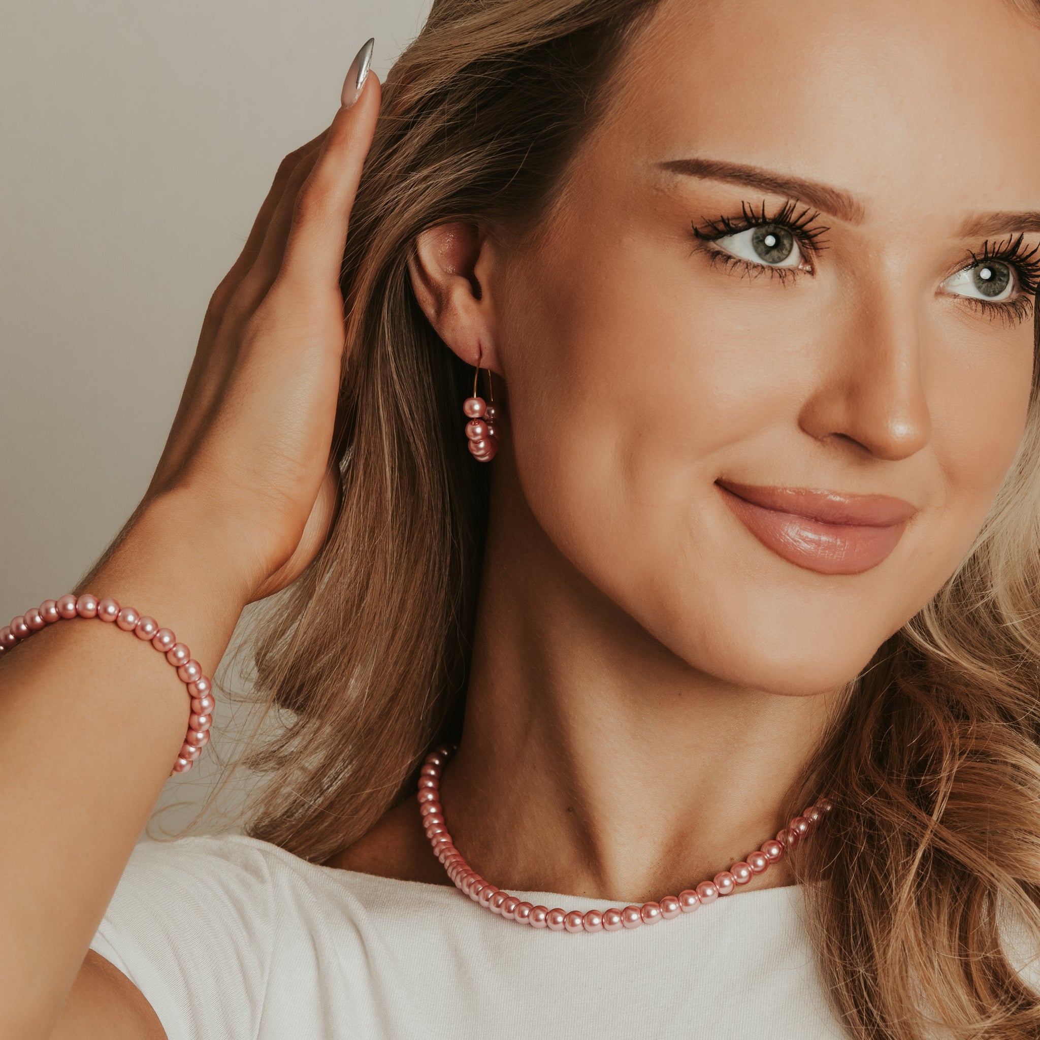 FRENCH RIVIERA|Jolie pink pearl bracelet