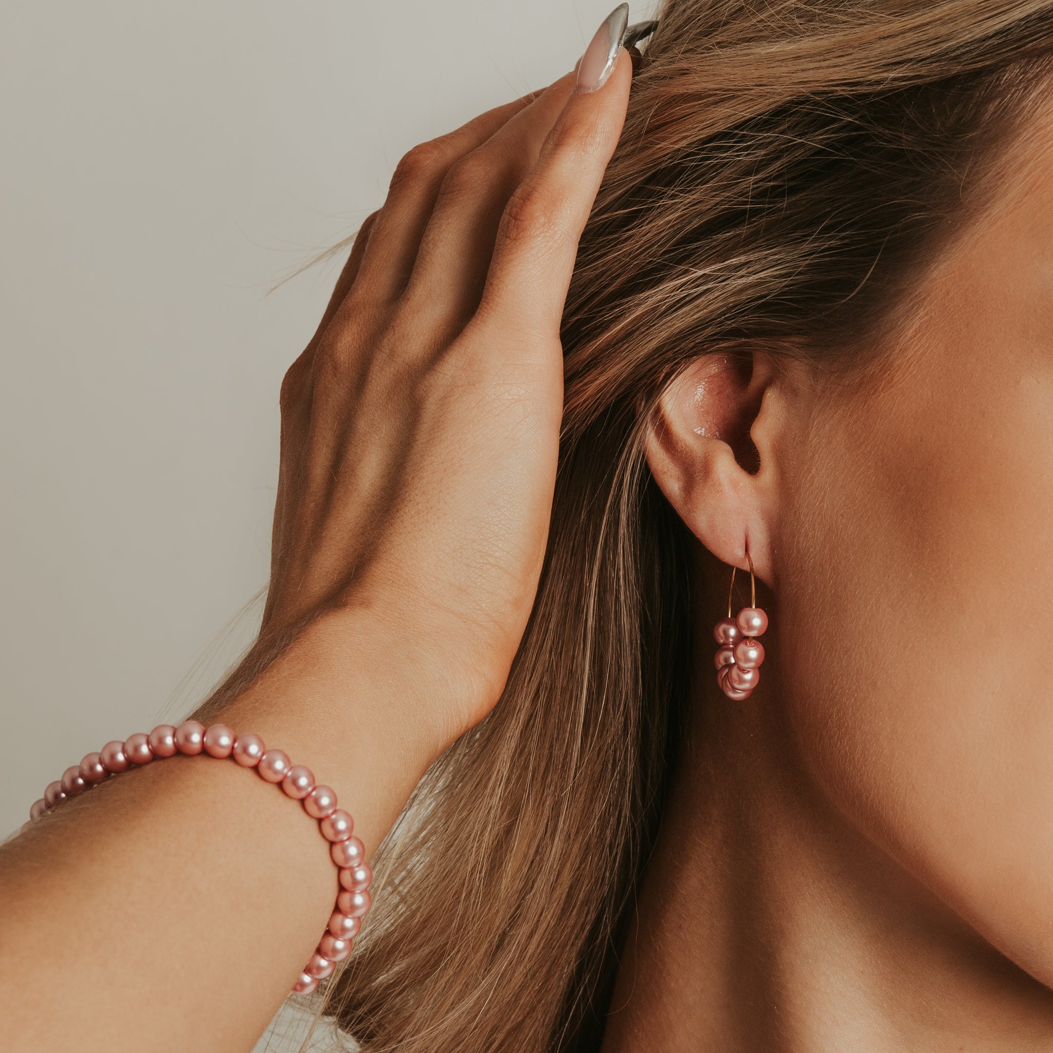 FRENCH RIVIERA|Jolie pink pearl bracelet