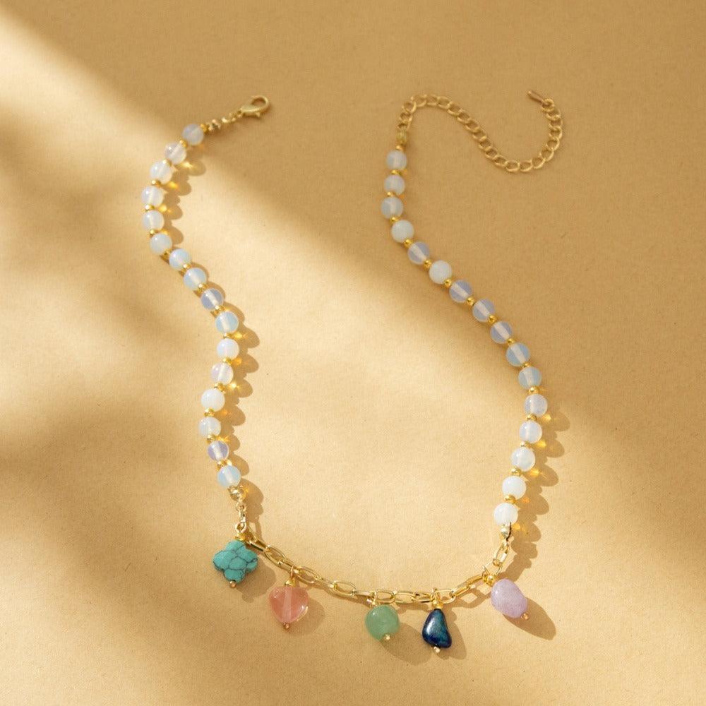 FRENCH RIVIERA|Valerie Necklace -värikäs luonnonkivikaulakoru